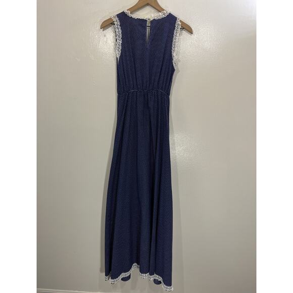 Vtg Cottage Prairie Romantic Victorian Edwardian Inspired Dress M Farm Country - Picture 2 of 15